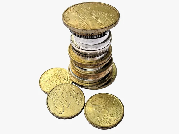 Oude munten uit verschillende countryes — Stockfoto