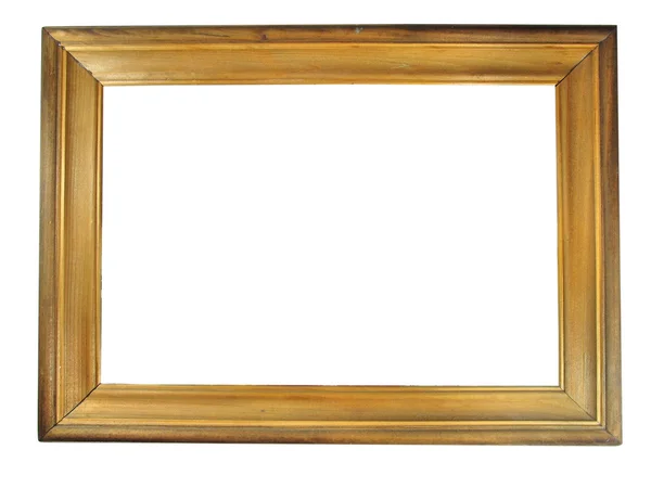 Old antique wooden picture frame — Stock Photo, Image