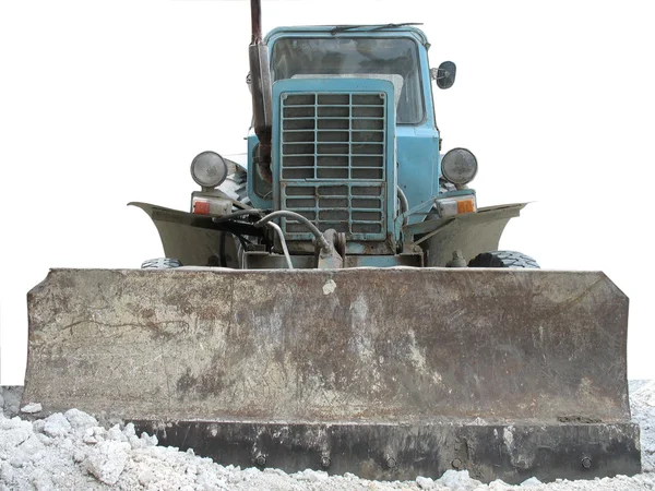 Bulldozer traktor på jobbet — Stockfoto