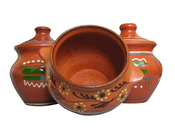 Ceramic pattern pottery isolated — Stock Photo, Image