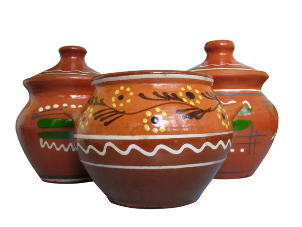 Ceramic pattern pottery isolated — Stock Photo, Image