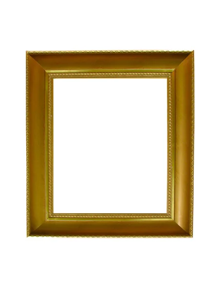 Empty picture gold framE — Stock Photo, Image