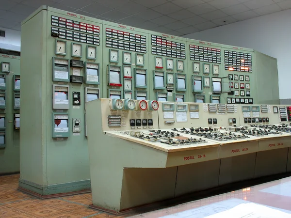 stock image Control panel at electric power plant
