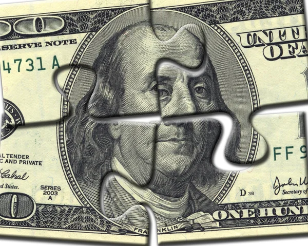 Зображення долара з головоломок — стокове фото
