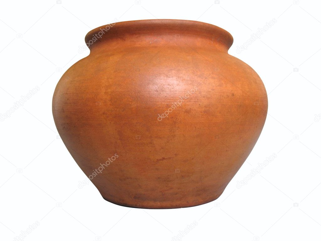 Ceramic pattern pottery isolated