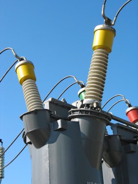 Industrial high voltage converter detail clipart