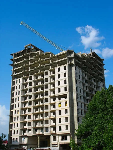 Construção de nova casa de apartamento — Fotografia de Stock
