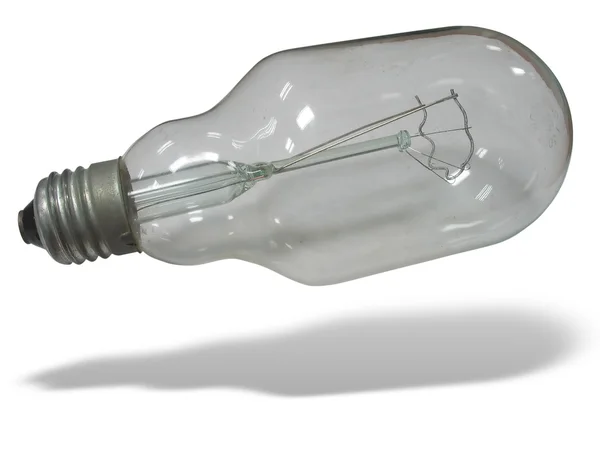 Nagy teljesítményű izzó lámpa, elszigetelt, felett fehér — Stock Fotó