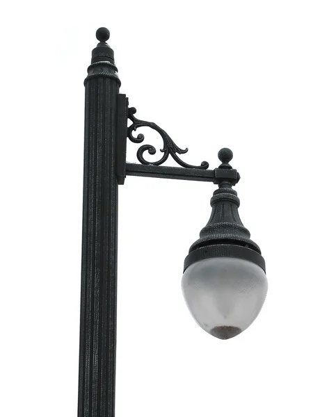 Stare tradycyjne lampy uliczne na białym tle — Zdjęcie stockowe