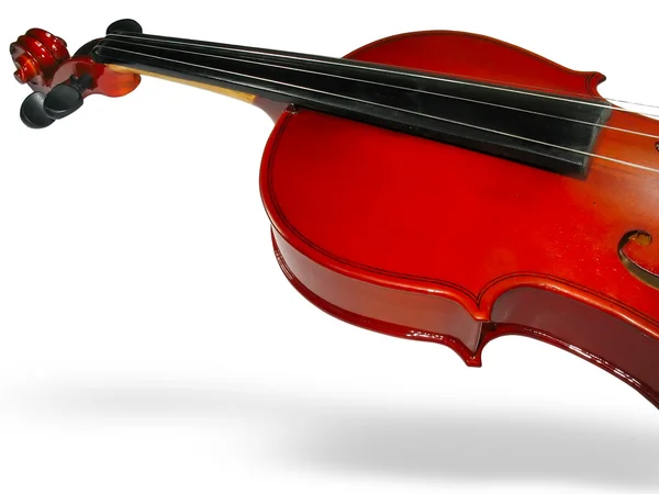 Classico primo piano violino con ombra — Foto Stock