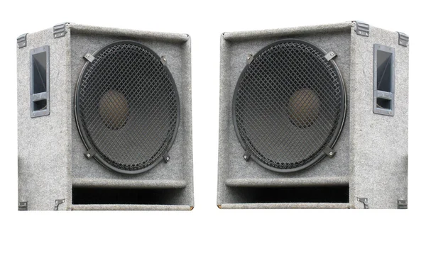 Two old concerto audio speakers — Stock Photo, Image
