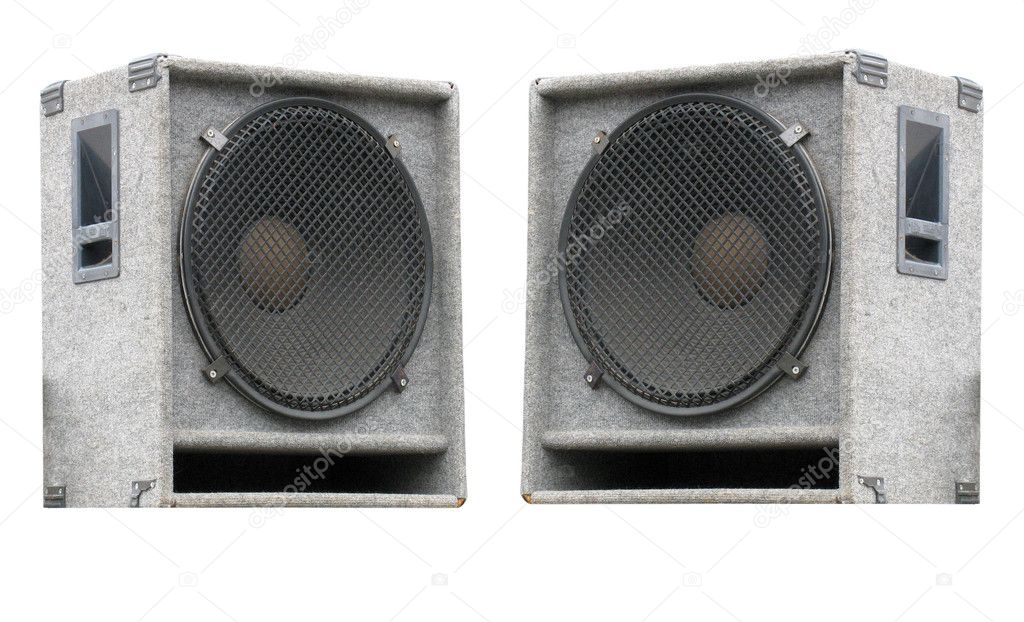 Two old concerto audio speakers