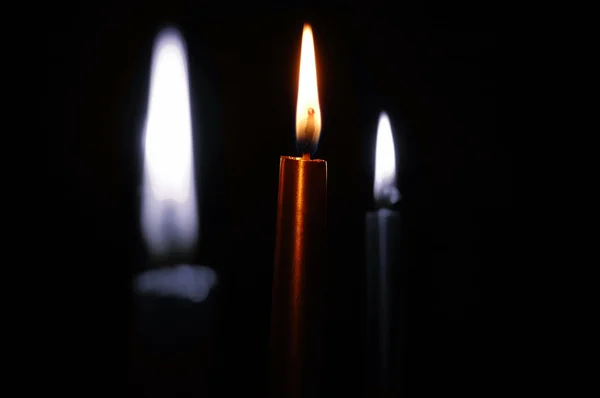 Svíčky rámcové obrázek. — Stock fotografie