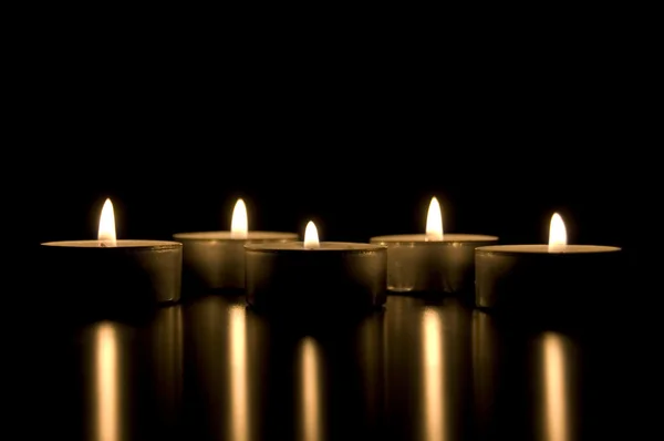 Svíčky rámcové obrázek. — Stock fotografie