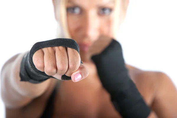 Vrouwelijke bodybuilder — Stockfoto