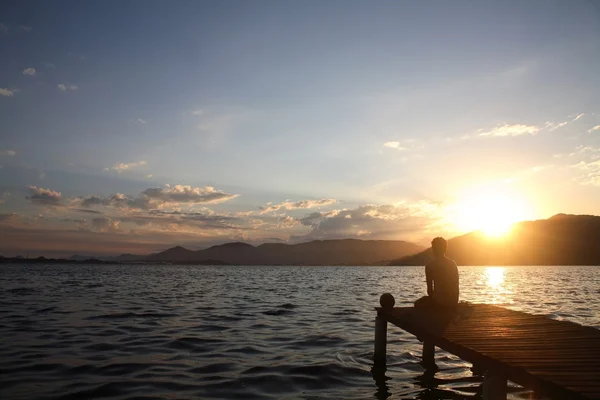 stock image Watching the Sunset