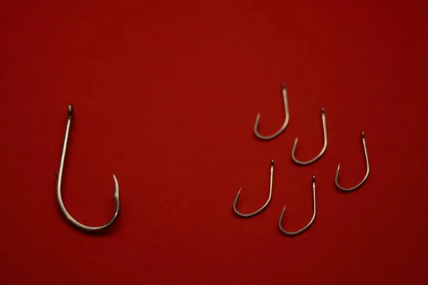 stock image Fishing Hook Series (large one out)