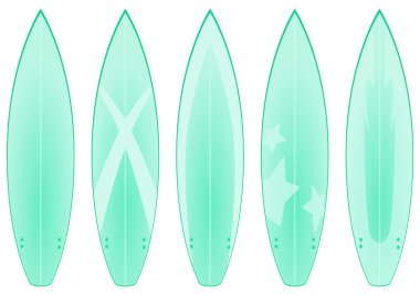Sörf tahtası tasarımlar (yeşil)