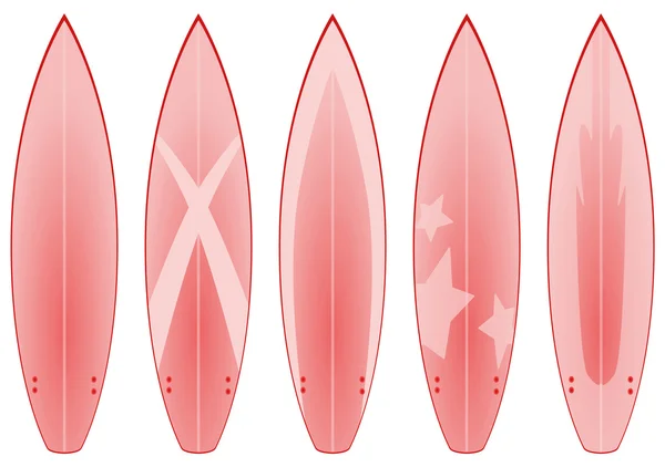 stock image Surfboard Designs (red)