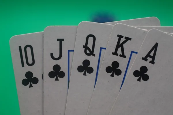 Χέρι πόκερ - κλαμπ Κέντα Φλος — Φωτογραφία Αρχείου