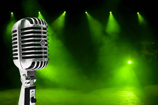 Microphone On Colorful Background — Stock Photo, Image