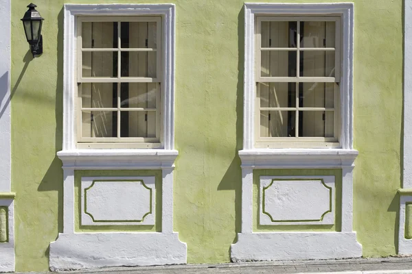 stock image Portuguese Windows and Lamp