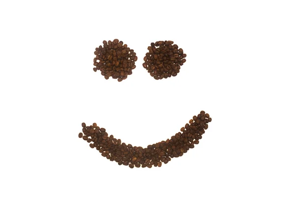 Kaffe smilie ansikte — Stockfoto
