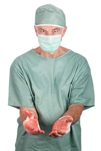 Mandlig kirurg - Stock-foto