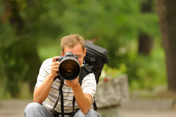 Fotógrafo profissional — Fotografia de Stock