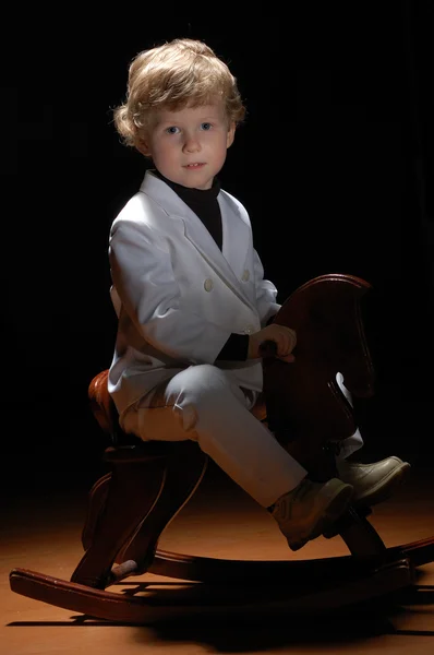 Imádnivaló, fiatal fiú fényképe — Stock Fotó