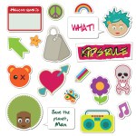 Kids stickers — Stock Vector © mattasbestos #2076277