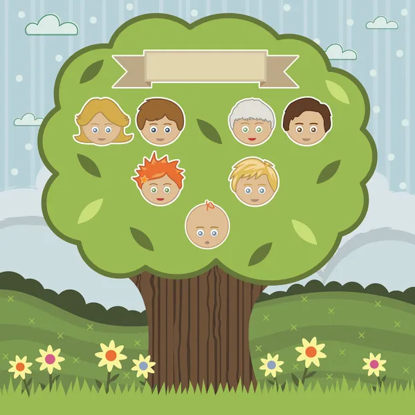 Family tree — Stock Vector © mattasbestos #2139454