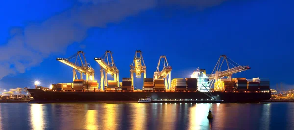 Container Ship panorama — Stock Photo, Image