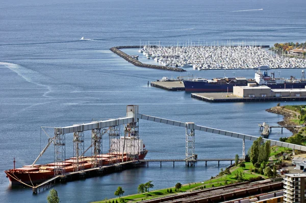 Uitzicht op de haven Seattle — Stockfoto