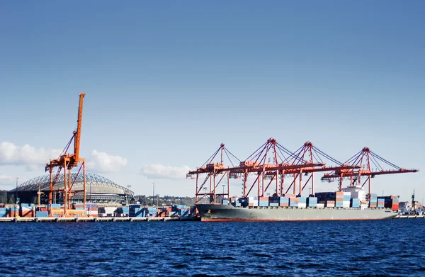 Seattle container terminal — Stok fotoğraf