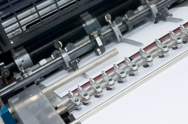 Detalhe de uma prensa de impressão 1 — Fotografia de Stock