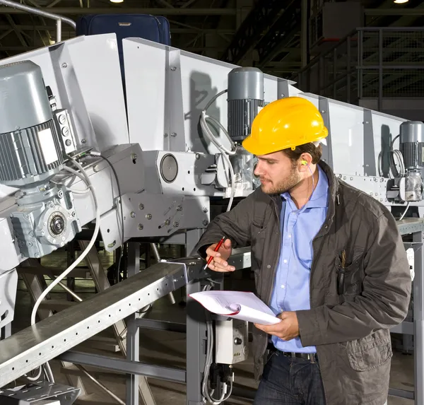 Industrial equipment check Stock Image