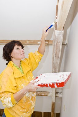 Painting woman clipart