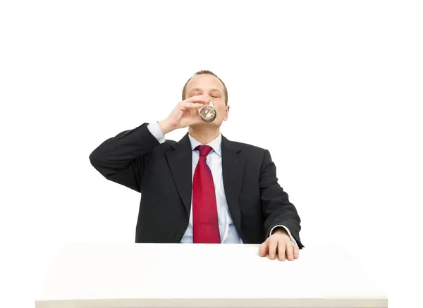 Drinking water — Stock Photo, Image