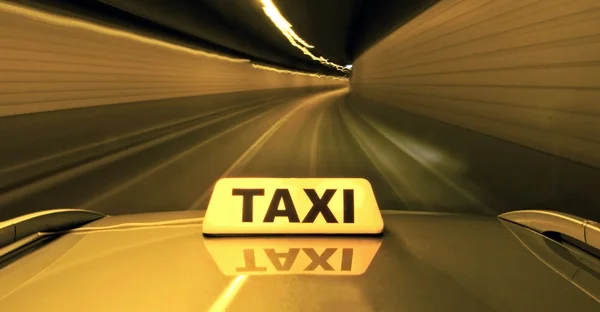 High speed taxi — Stock Photo, Image