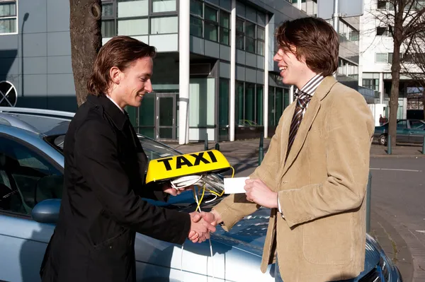 Getting the taxi license — Stock Photo, Image