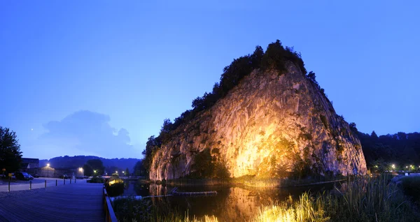 stock image Illuminated Rock Formation