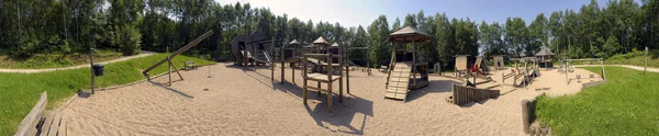 Panorama placu zabaw — Zdjęcie stockowe