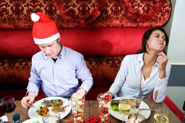 Restaurant Christmas — Stock Photo, Image