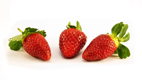 Berries on a white background: strawberr — Stock Photo, Image
