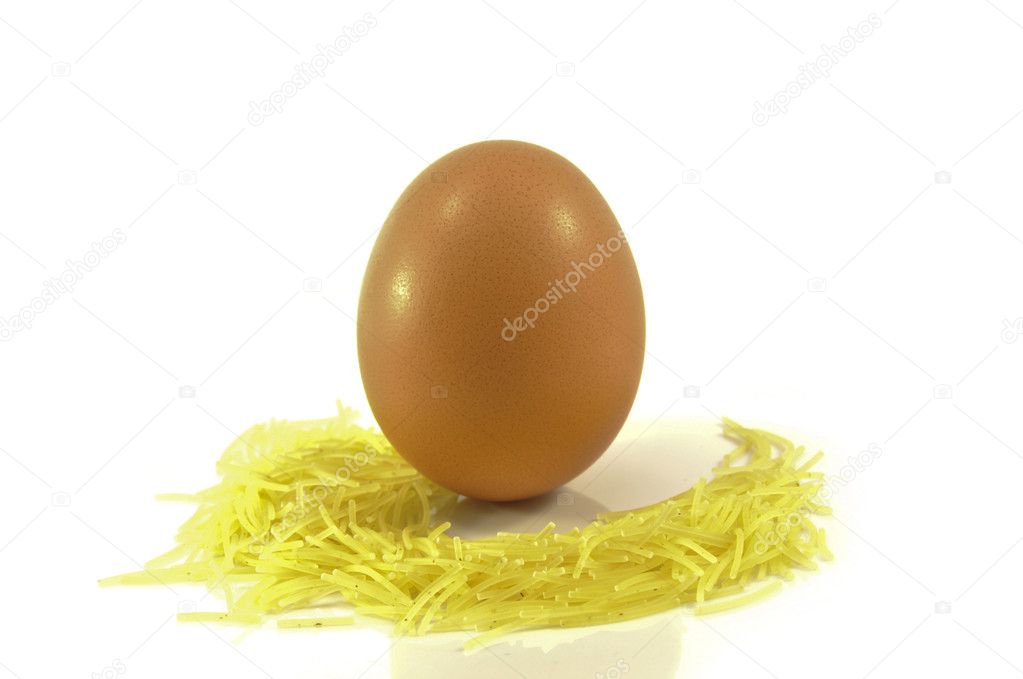 Pasta and egg