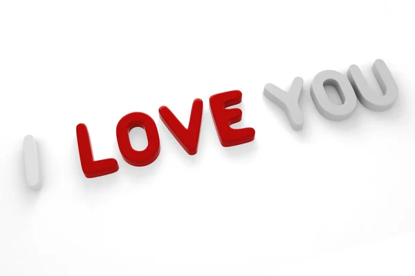 3d i love you — Stock Photo, Image