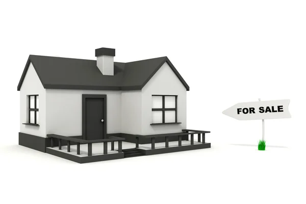 Sprzedam dom w 3D — Zdjęcie stockowe