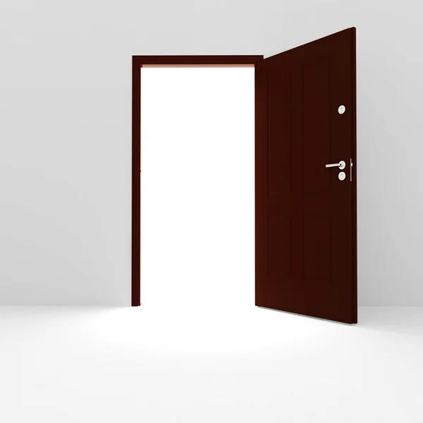 3d open door — Stock Photo, Image