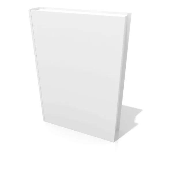 Libro 3d con cubiertas en blanco — Foto de Stock
